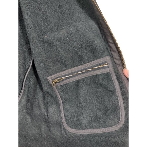 Vintage Polo Ralph Lauren Jacket 90s Brown Quilted Two Way Zip Mens Large - Picture 3 of 11